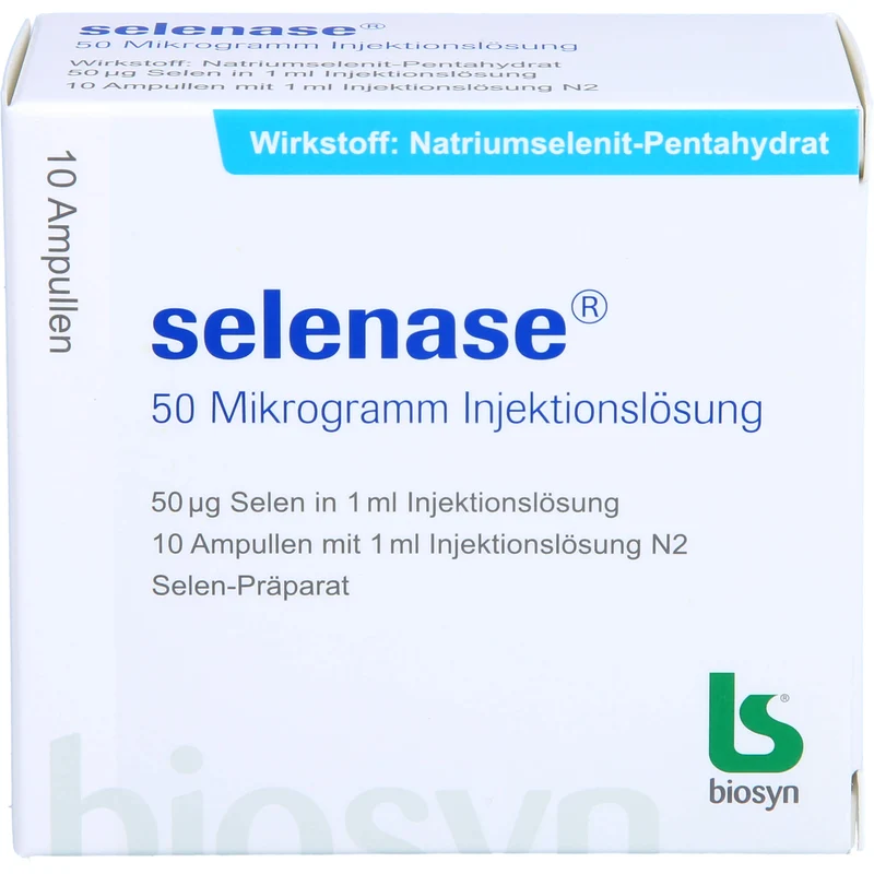 biosyn selenase 50 Mikrogramm Injektionslösung, 10 St. Ampullen