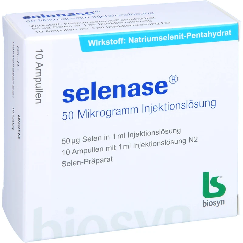 biosyn selenase 50 Mikrogramm Injektionslösung, 10 St. Ampullen