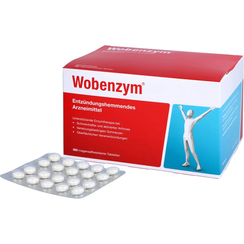 Wobenzym, magensaftresistente Tablette, 360 St. Tabletten