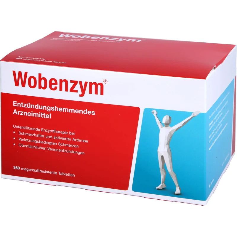 Wobenzym, magensaftresistente Tablette, 360 St. Tabletten
