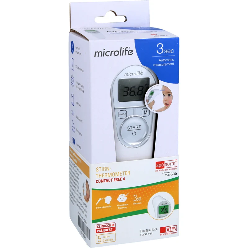aponorm Fieberthermometer Stirn Contact-Free 4, 1 St. Fieberthermometer