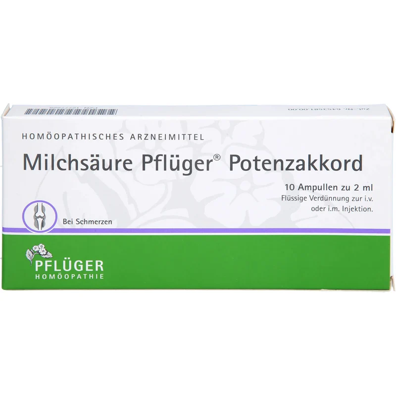 Milchsäure Pflüger Potenzakkord, 10 St. Ampullen
