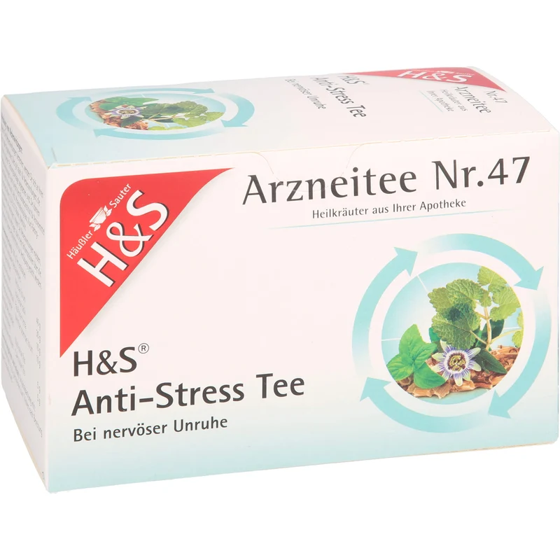 H&S Arzneitee Nr. 47 Anti-Stress Tee bei nervöser Unruhe, 20 St. Filterbeutel