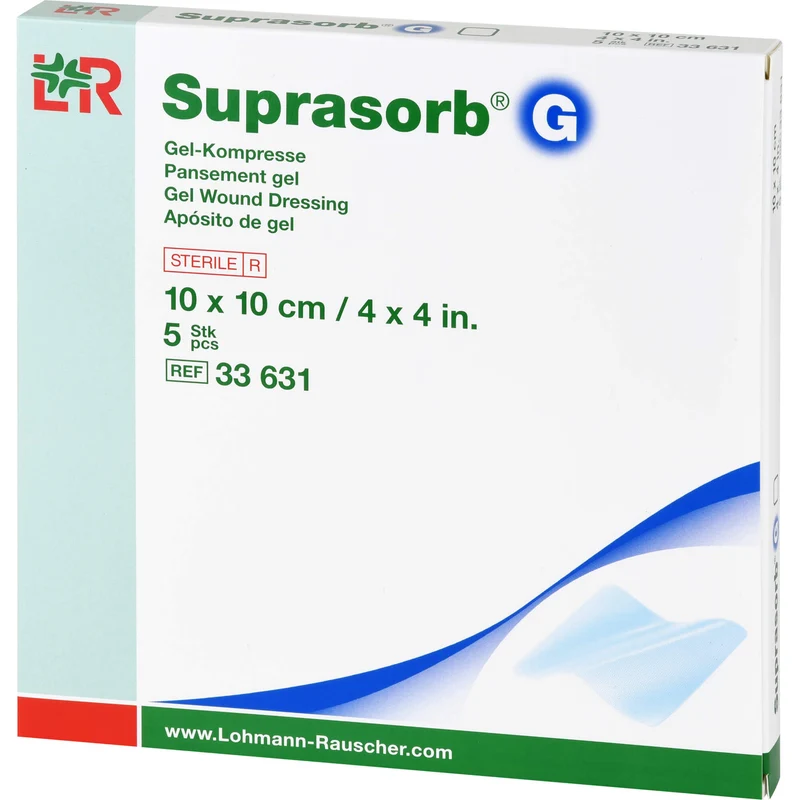 Suprasorb G Gelkompresse 10x10 cm, 5 St KOM