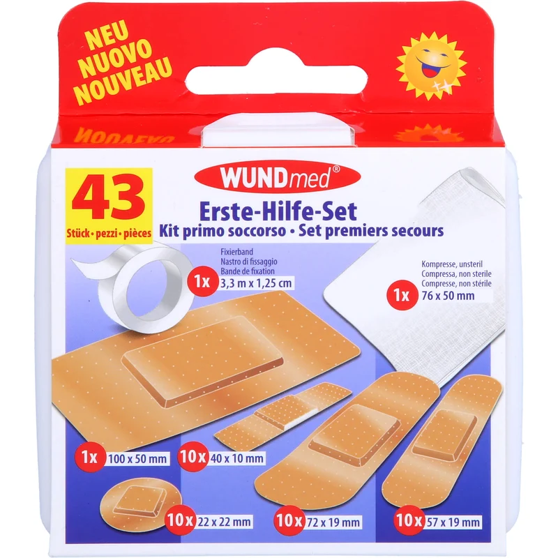 Erste Hilfe Set 43 Teile, 1 St