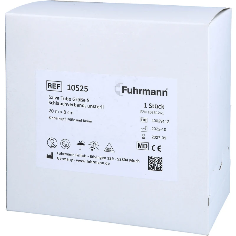 Fuhrmann Schlauchverband 20 m x 8 cm Größe 5 Salva Tube, 1 St. Binde