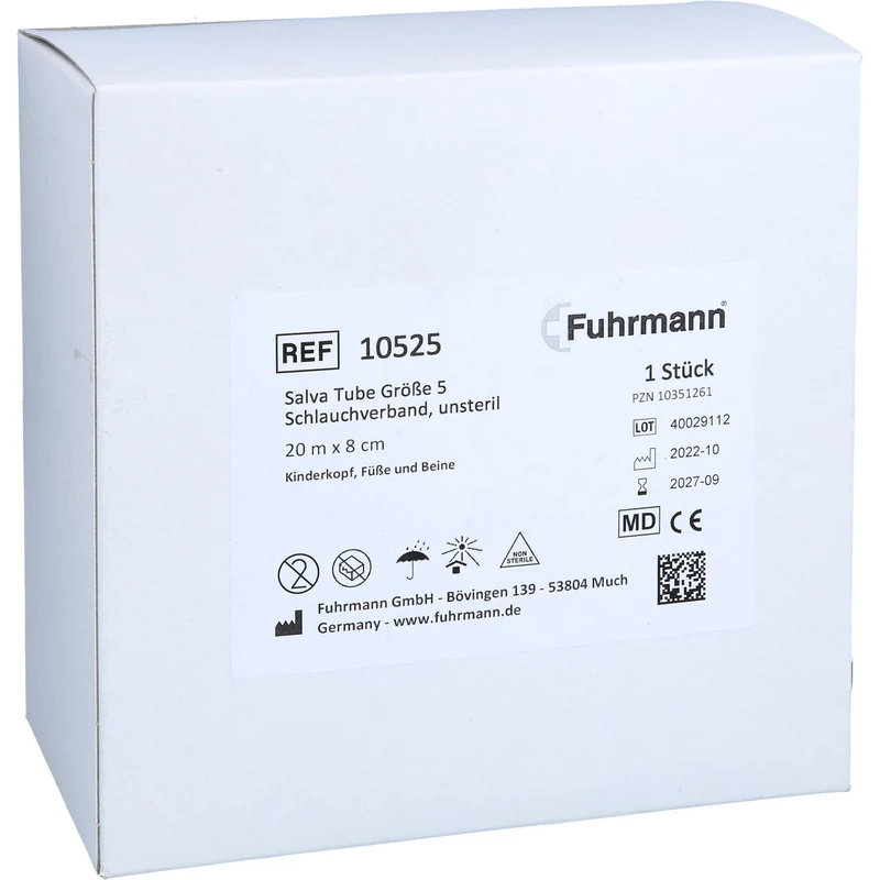 Fuhrmann Schlauchverband 20 m x 8 cm Größe 5 Salva Tube, 1 St. Binde