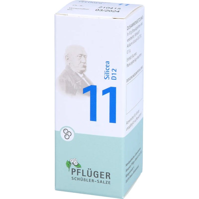 Pflüger Biochemie Nr.11 Silicea D12 Globuli, 15 g Globuli