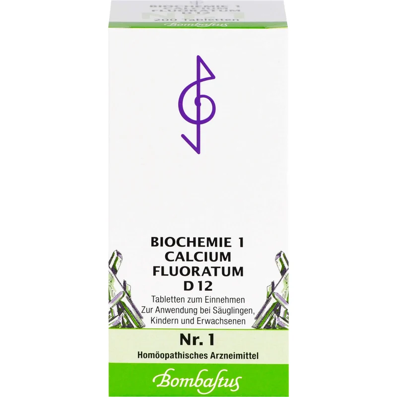 Biochemie 1 Calcium fluoratum Bombastus D12 Tbl., 200 St TAB