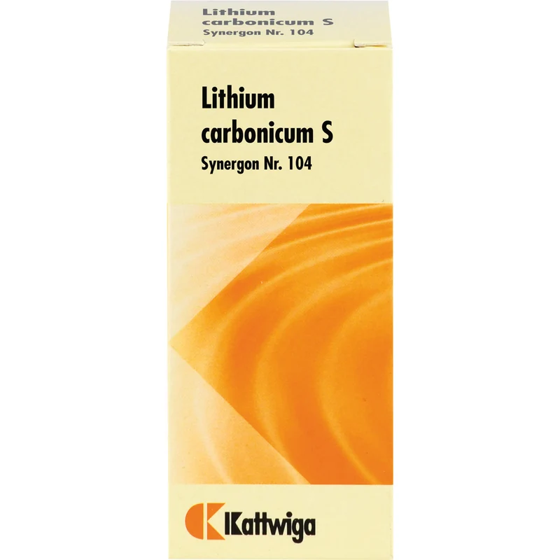 Kattwiga Synergon Komplex 104 Lithium carbonicum S Tabletten, 100 St. Tabletten