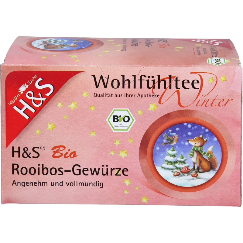 H&S Wintertee Bio Rooibos-Gewürze, 20X2.0 g FBE
