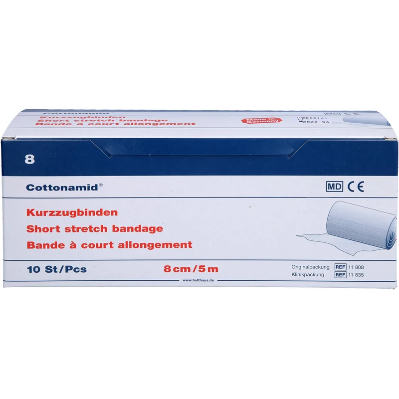 Cottonamid Kurzzug-Binde 8 cm x 5 m, 10 St. Binde