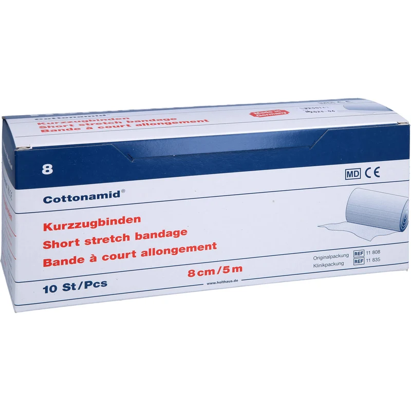 Cottonamid Kurzzug-Binde 8 cm x 5 m, 10 St. Binde
