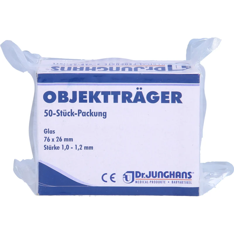 DR. JUNGHANS Objektträger 76 x 26 mm aus Glas, 50 St. Packung