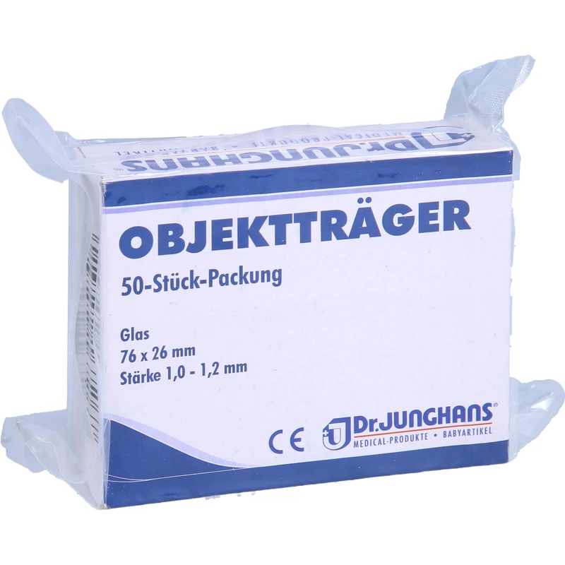 DR. JUNGHANS Objektträger 76 x 26 mm aus Glas, 50 St. Packung