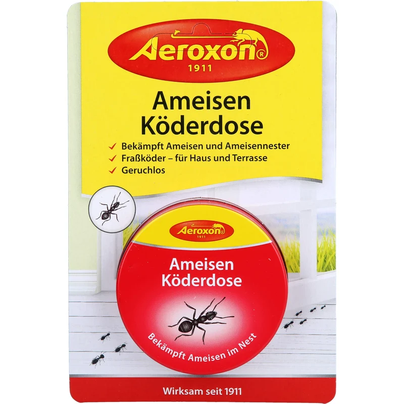 Aeroxon Ameisen Köderdose bekämpft Ameisen und Ameisennester, 1 St. Packung