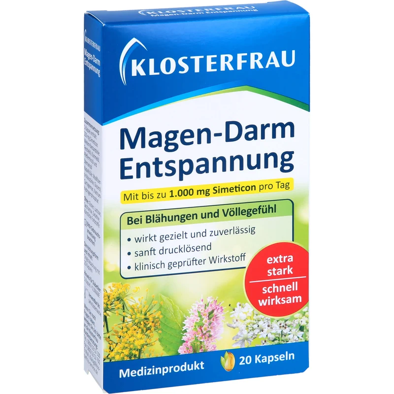 Klosterfrau Magen-Darm Entspannungs-Kapseln, 20 St. Kapseln