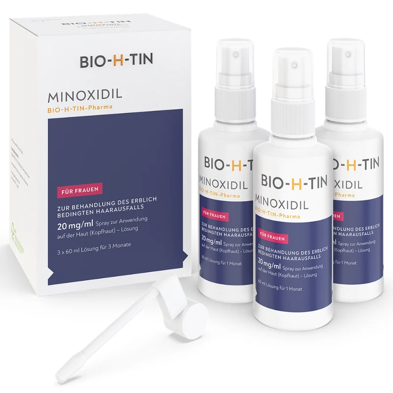 Minoxidil Bio-h-tin20mg/ml, 3X60 ml LOE