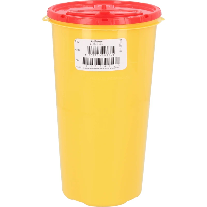 Kanüleneimer 2,5L gelb, 1 St