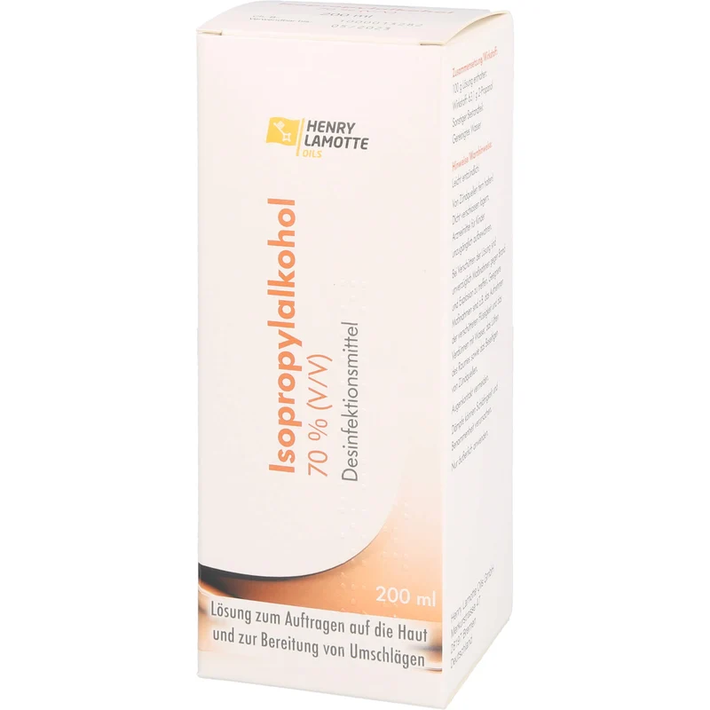 HENRY LAMOTTE OILS Isopropylalkohol 70 % Desinfektionsmittel Lösung, 200 ml Lösung