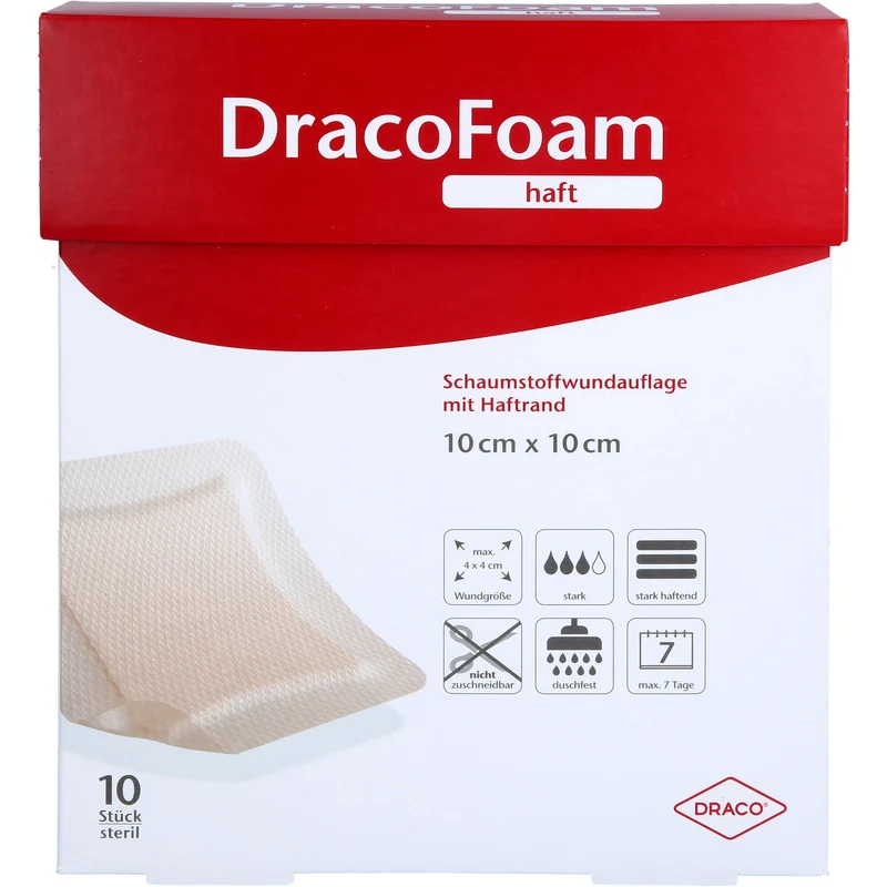 DracoFoam haft Schaumstoffverband, 10 St VER