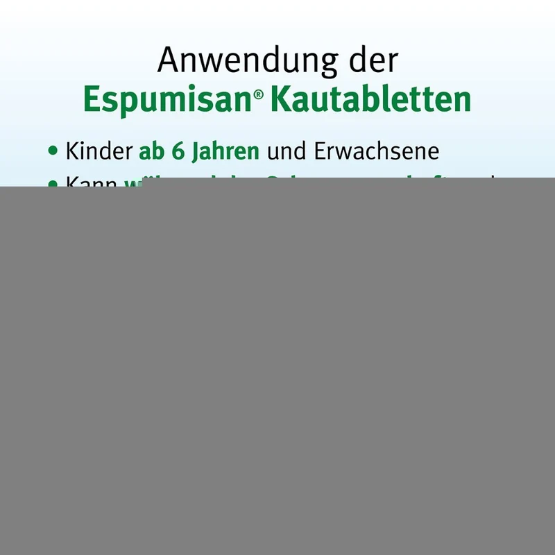 Espumisan Kautabletten bei Blähungen, 100 St. Tabletten