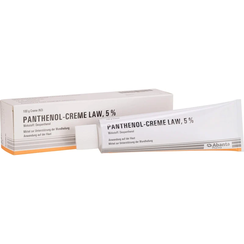 Panthenol-Creme LAW 5 % zur Unterstützung der Wundheilung, 100 g Creme