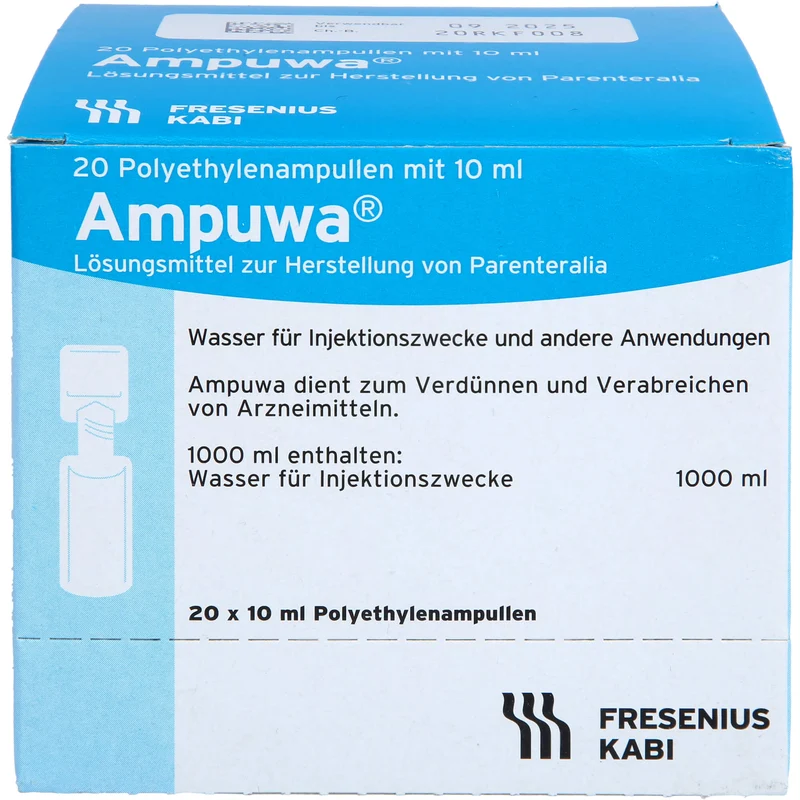 Ampuwa , Lösungsmittel zur Herstellung von Parenteralia Polyethylenampullen, 10 ml, 200 ml Lösung