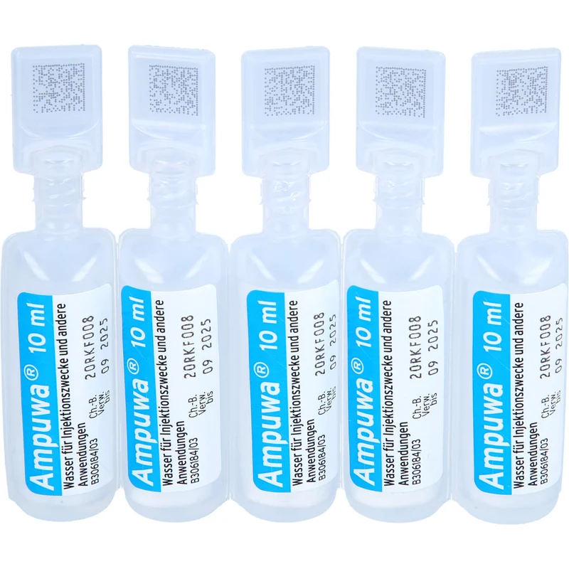 Ampuwa , Lösungsmittel zur Herstellung von Parenteralia Polyethylenampullen, 10 ml, 200 ml Lösung