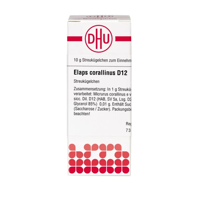 Elaps corallinus D12 DHU Globuli, 10 g Globuli