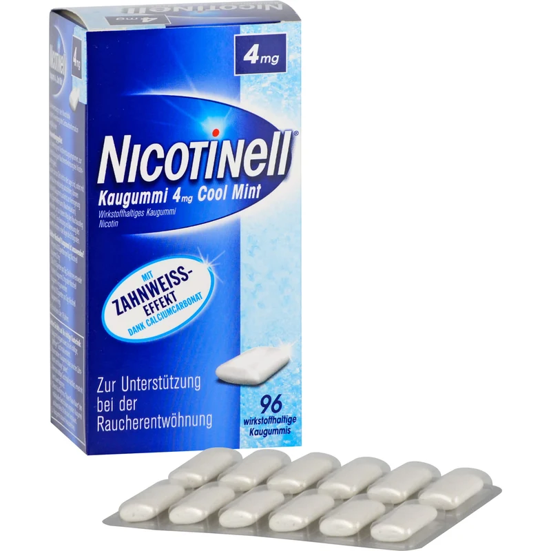 Nicotinell Kaugummi 4 mg Cool Mint, 96 St. Kaugummi