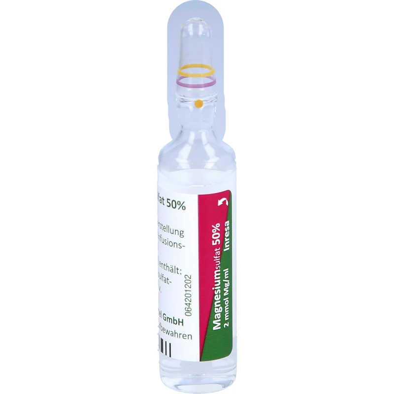 Magnesiumsulfat 50 % Inresa Konzentrat bei Schwangerschaftsvergiftung und Krämpfen, 100 ml Lösung