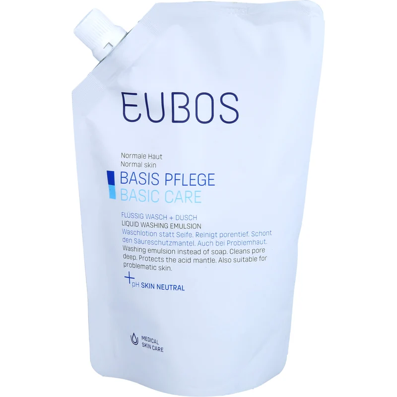 Eubos fluessig Blau Nachfuell Beutel, 400 ml FLU
