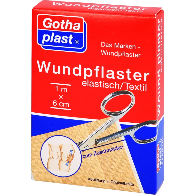Gothaplast Wundpflaster elastisch 6 cm x 1 m, 1 St. Pflaster