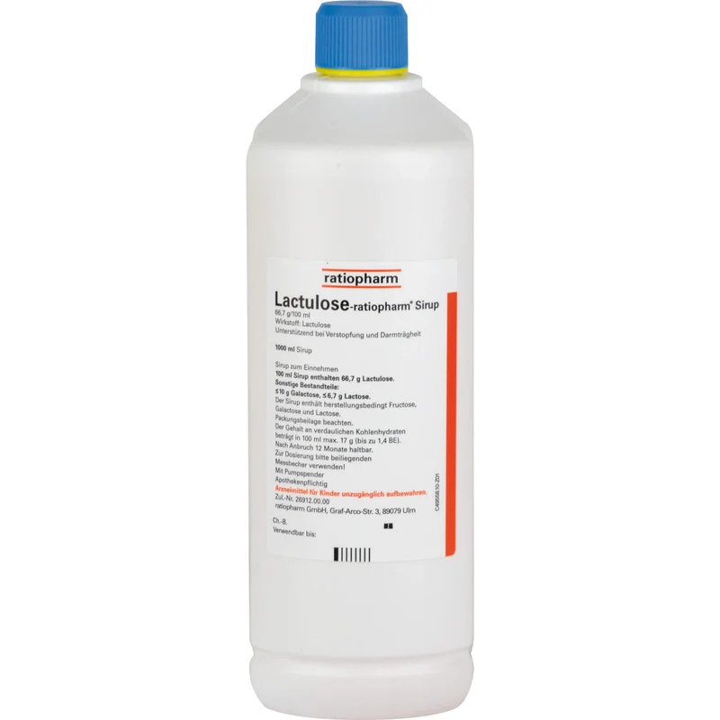 Lactulose-ratiopharm Sirup, 1000 ml Lösung