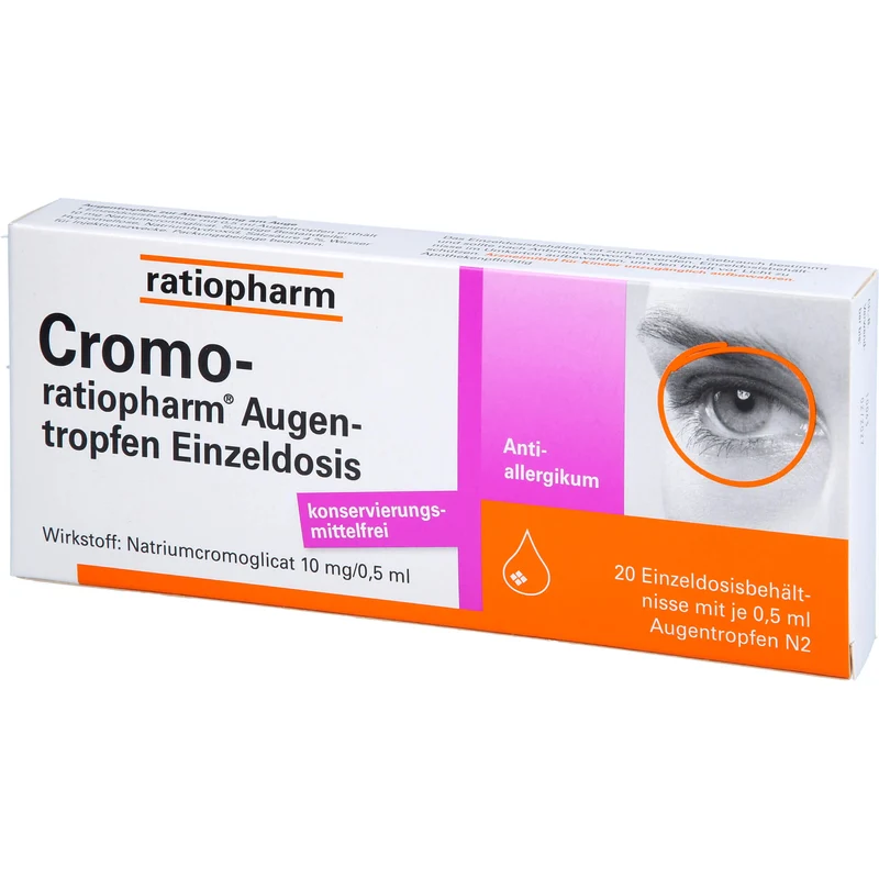 Cromo-ratiopharm Augentropfen Einzeldosis, 20 St. Einzeldosisbehältnisse