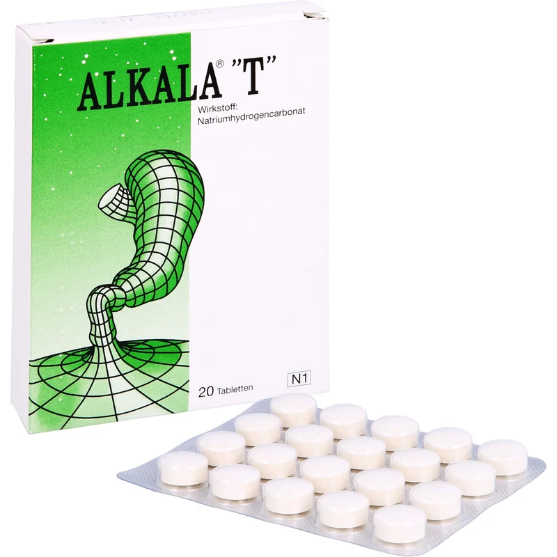 ALKALA T Tabletten bei Sodbrennen und säurebedingten Magenschmerzen, 20 St. Tabletten