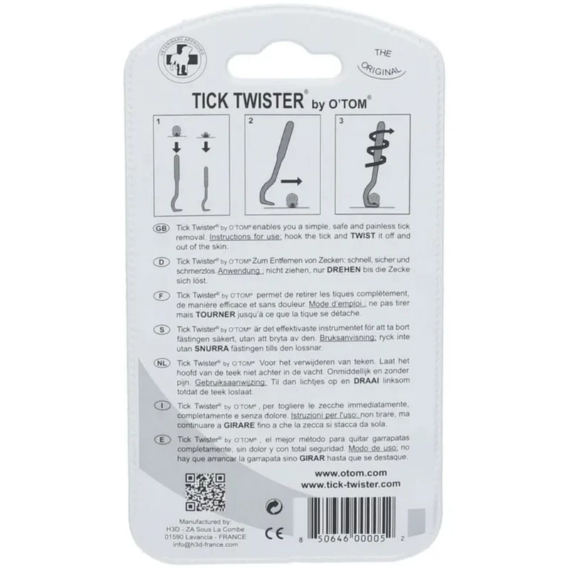 O'Tom Zeckenhaken Tick Twister, 2 St. Zeckenentferner