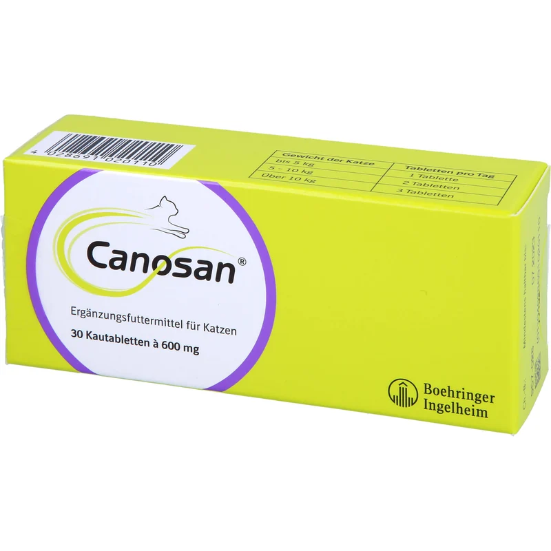 Canosan Kautabletten bei Gelenkproblemen der Katze mit Grünlippmuschel-Extrakt Gonex, 30 St. Tabletten