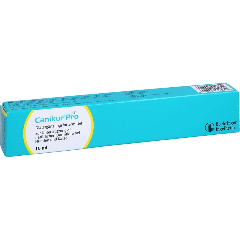 Canikur Diät-Ergänzungsfuttermittel für Hunde und Katzen zur Unterstützung der natürlichen Darmflora, 15 ml Creme