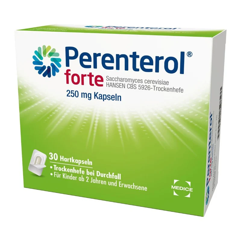 Perenterol forte 250 mg Kapseln bei akutem Durchfall, 30 St. Kapseln