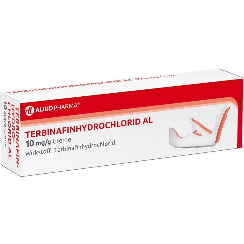 Terbinafinhydrochlorid AL 10 mg/g Creme zur Behandlung von Pilzen und Hefen auf der Haut, 15 g Creme