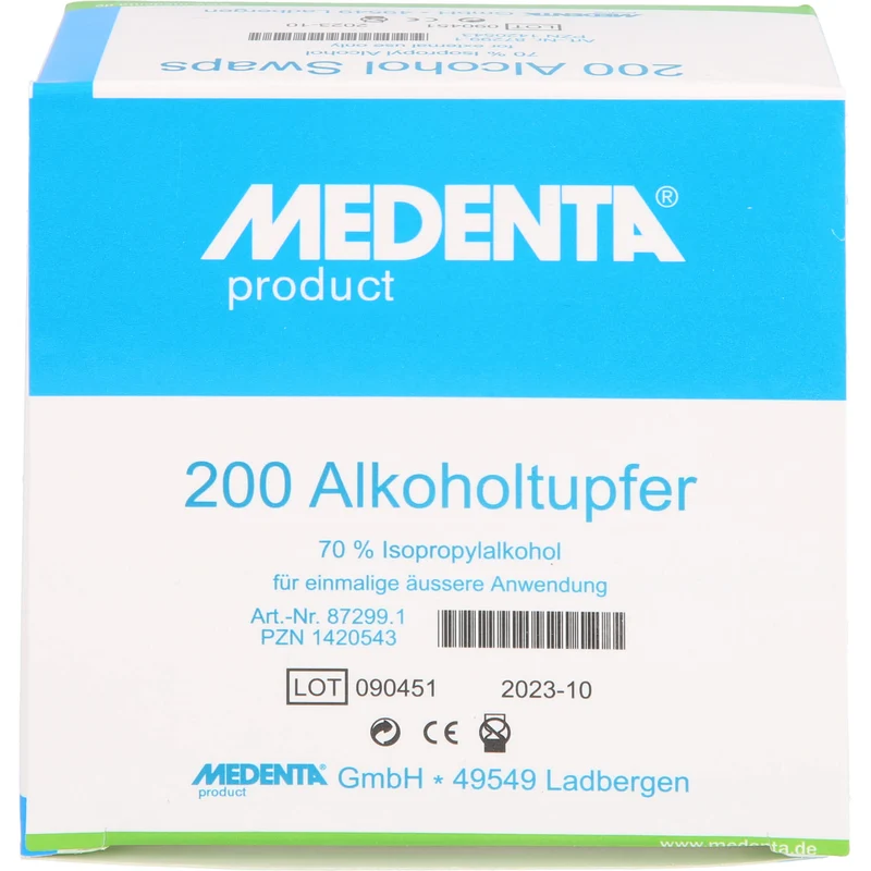 Alkoholtupfer 70% Isoprop Alkohol 872990, 200 St. Tupfer