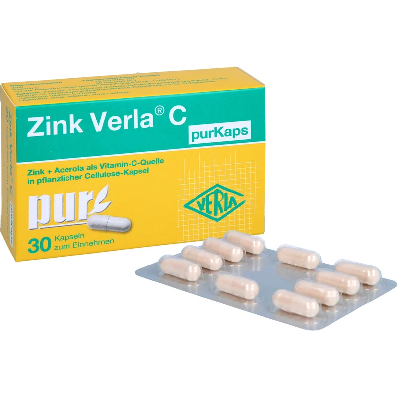 Zink Verla® C purKaps, Cellulose-Kapseln, 30 St KAP
