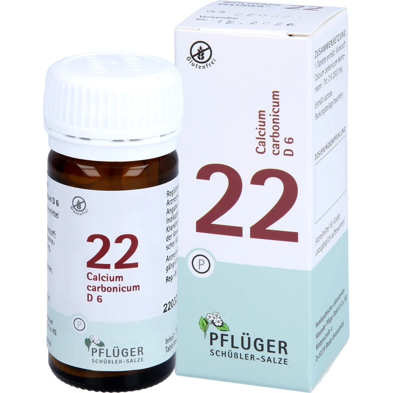 Pflüger Biochemie Nr.22 Calcium carbonicum D6 Tabletten, 100 St. Tabletten