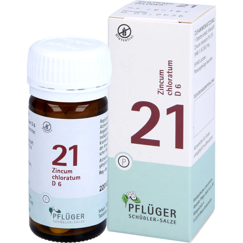 Pflüger Biochemie Nr.21 Zincum chloratum D6 Tabletten, 100 St. Tabletten