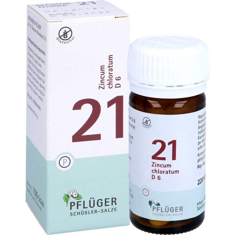 Pflüger Biochemie Nr.21 Zincum chloratum D6 Tabletten, 100 St. Tabletten