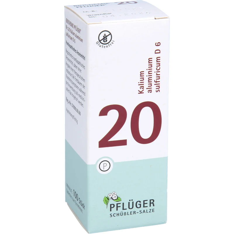 Biochemie Nr.20 Kalium aluminium sulf. D6 Pflüger Tbl., 100 St TAB