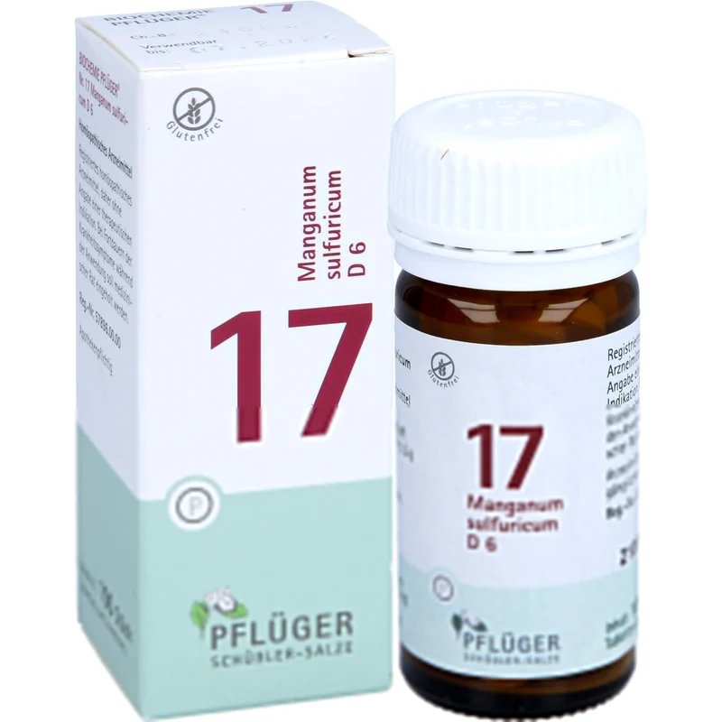 Pflüger Biochemie Nr.17 Manganum sulfuricum D6 Tabletten, 100 St. Tabletten