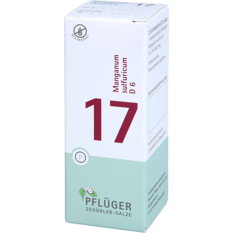 Pflüger Biochemie Nr.17 Manganum sulfuricum D6 Tabletten, 100 St. Tabletten